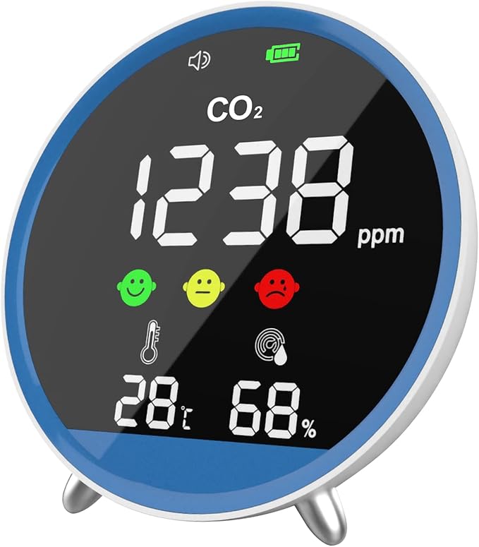 CO2 Messgerät, CO2 Melder, Luftgütemonitor Zur Überwachung Der ...